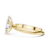 Gold Jewelry L36-6, Marquise center stone, Yellow Gold, view 3