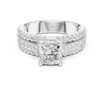 Gold Ring DDLR-528, White Gold, view 4