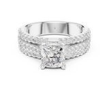 Gold Ring DDLR-528, White Gold, view 4