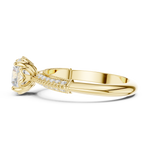 Gold Ring DDLR-685, Yellow Gold, view 3
