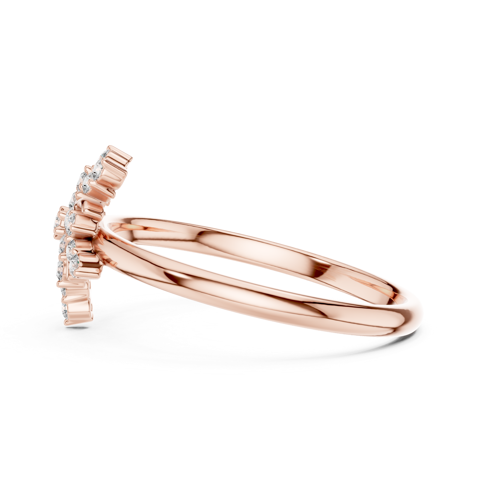 Gold Ring 1 (277), Rose Gold, view 3