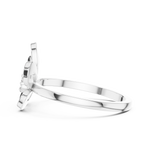 Gold Ring DR-6202, White Gold, view 3