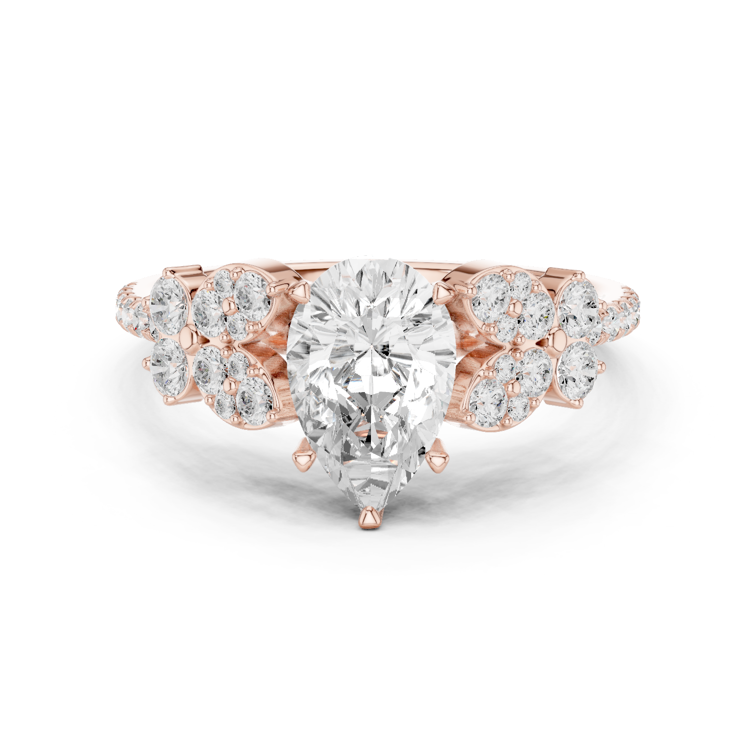 Gold Ring DDLR-1083, Rose Gold