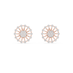 Gold Earrings 12-10024@E, Rose Gold