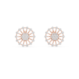 Gold Earrings 12-10024@E, Rose Gold