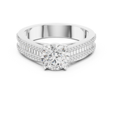 Gold Ring DDLR-191, White Gold, view 4