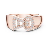 Gold Ring LR-01 (40), Rose Gold, view 4