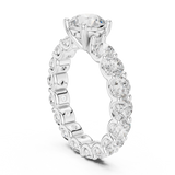 Gold Ring DDLR-656, White Gold, view 1