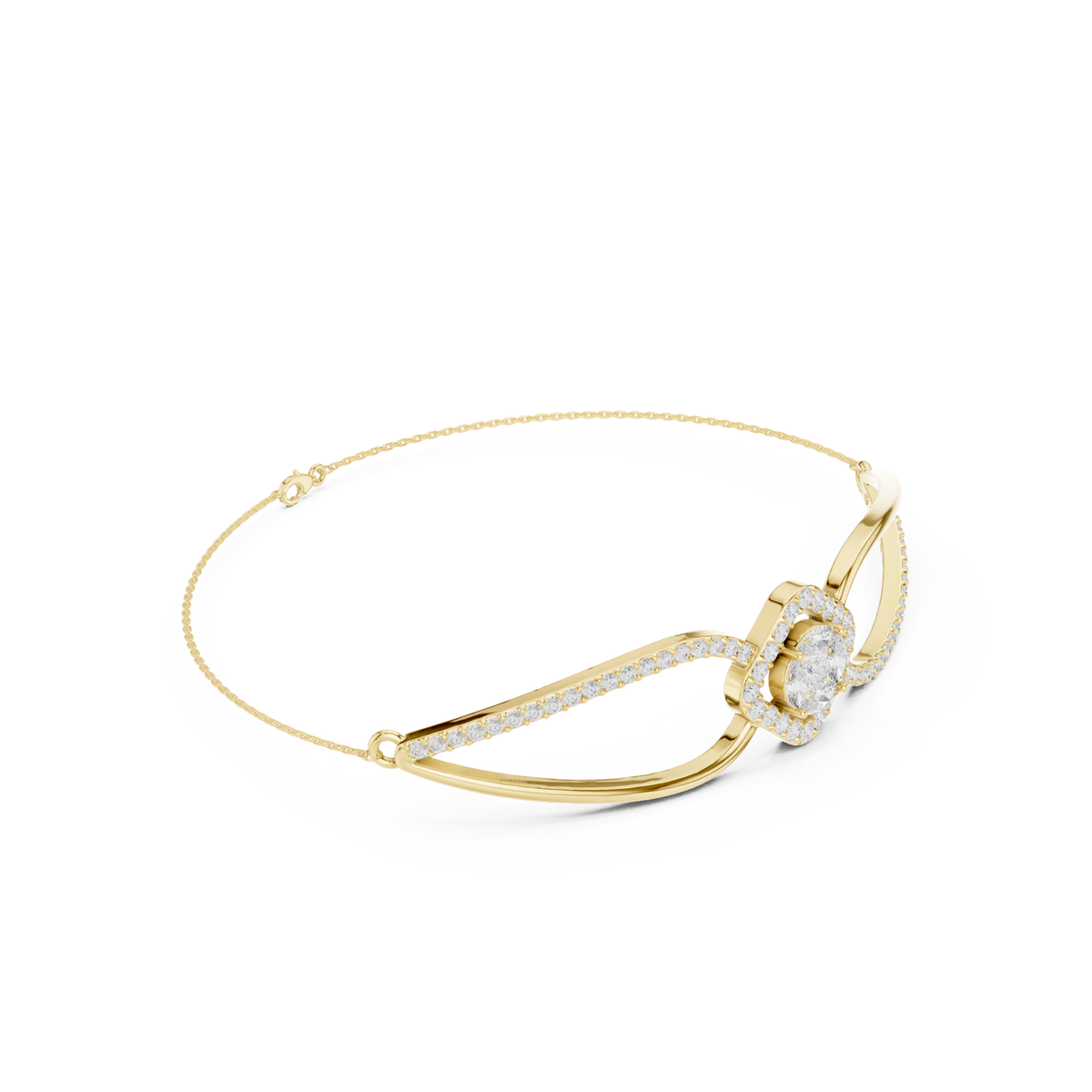 Gold Bracelet SBWB (16), Yellow Gold, view 1
