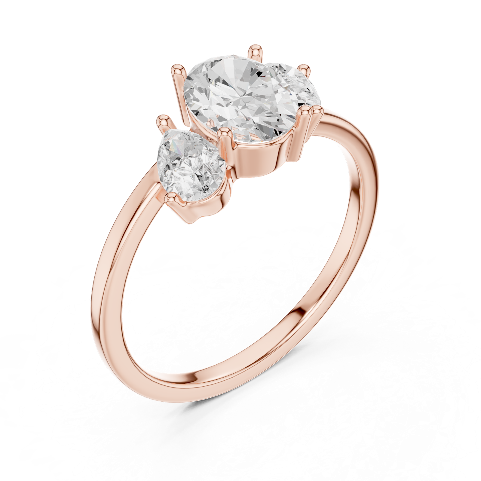 Gold Ring SBWR(10), Rose Gold, view 2