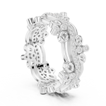 Gold Ring R44, White Gold, view 1