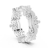 Gold Ring R44, White Gold, view 1