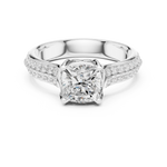 Gold Ring LR-0274, White Gold, view 4