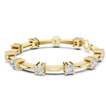 14K Solid Gold Lab Diamond Bracelet, Yellow Gold, view 1