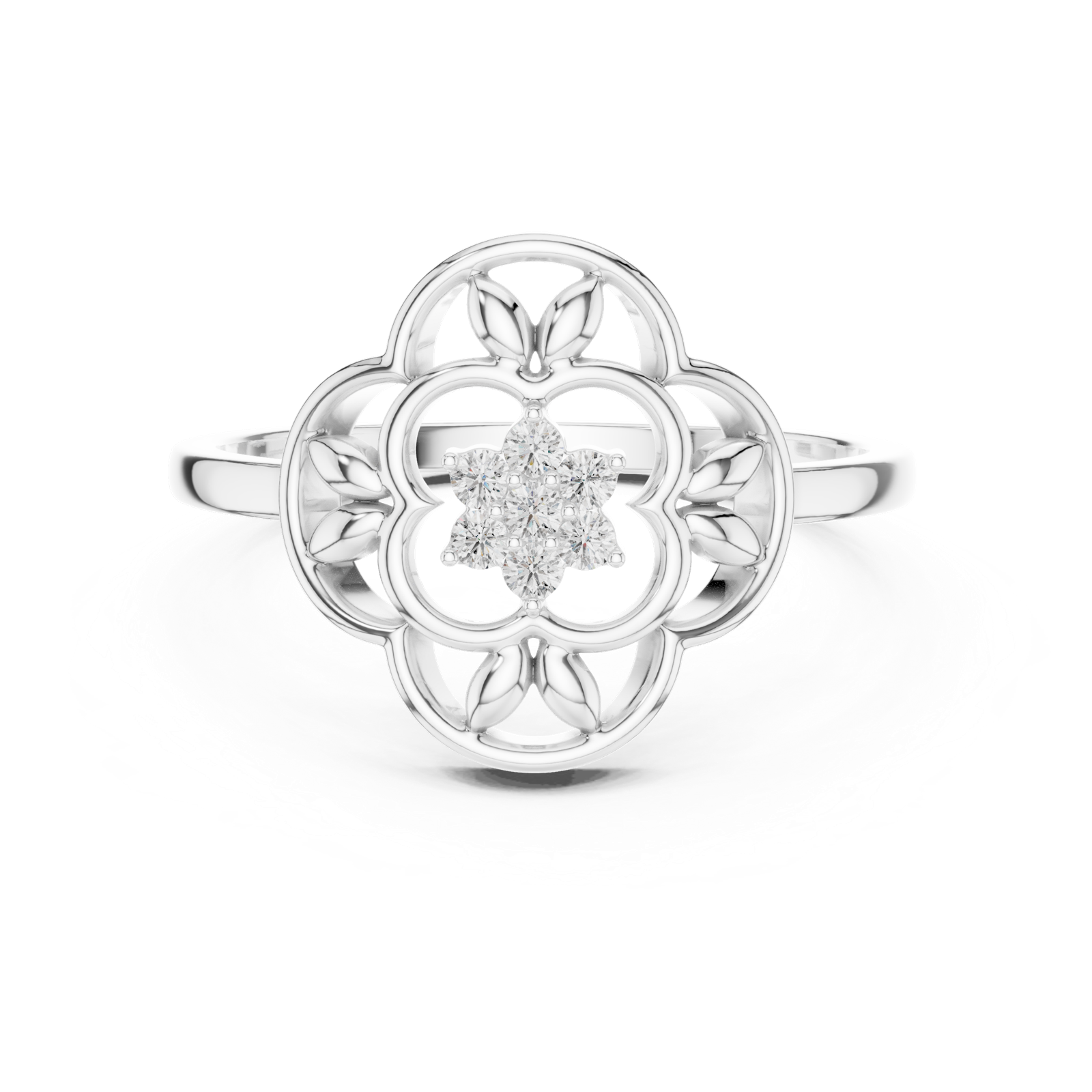 Gold Ring DR-6277, White Gold