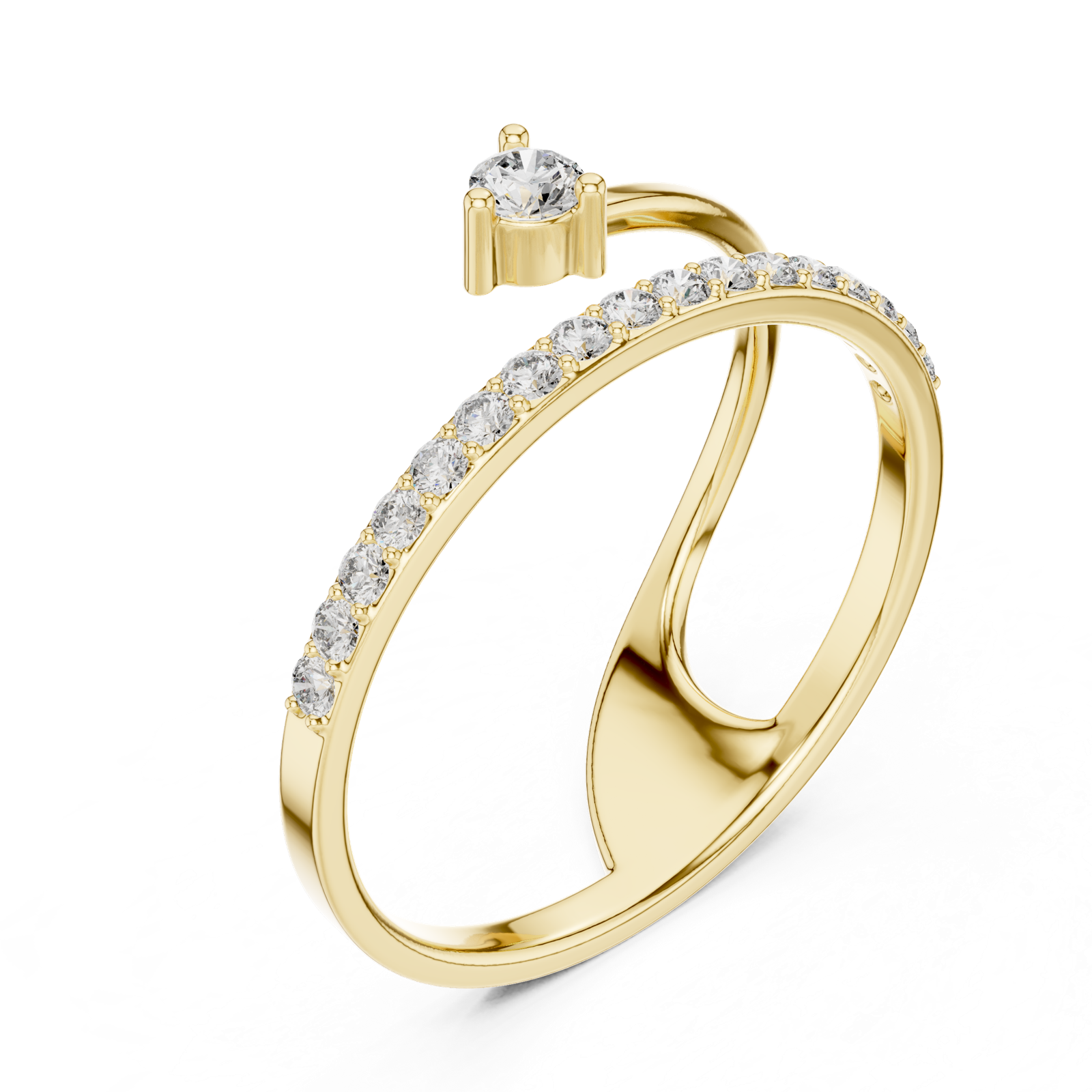 Gold Ring 1 (235), Yellow Gold, view 2