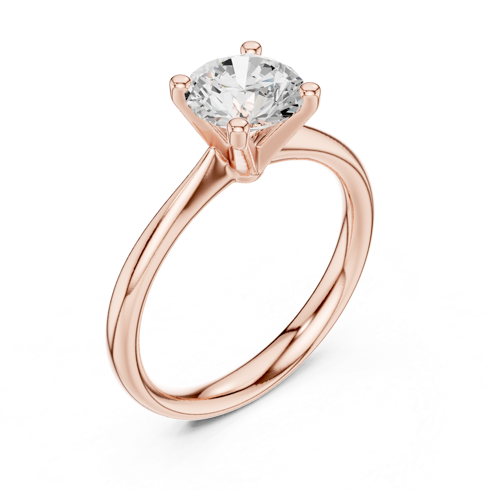 Gold Ring DDLR-627, Rose Gold, view 2