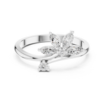 Gold Ring HLR-259, White Gold