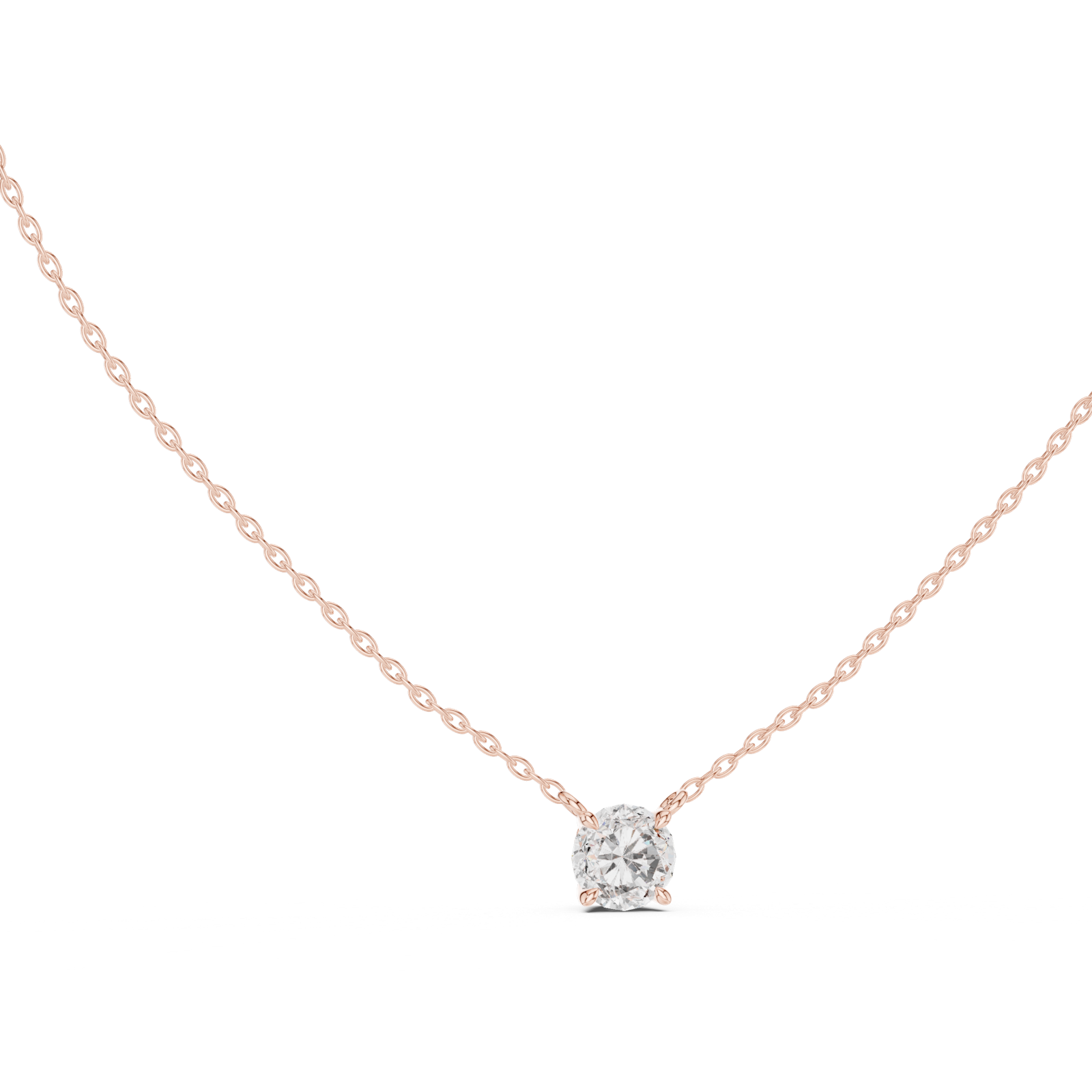 Gold Pendant GPD-0043, Rose Gold, view 1