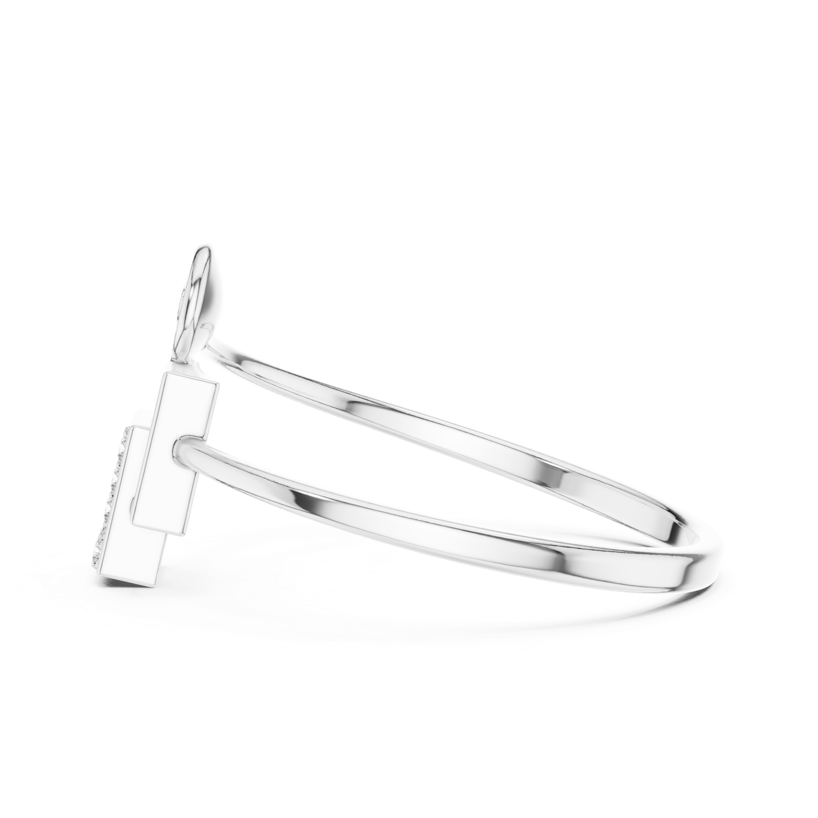 Gold Ring 1 (156), White Gold, view 3