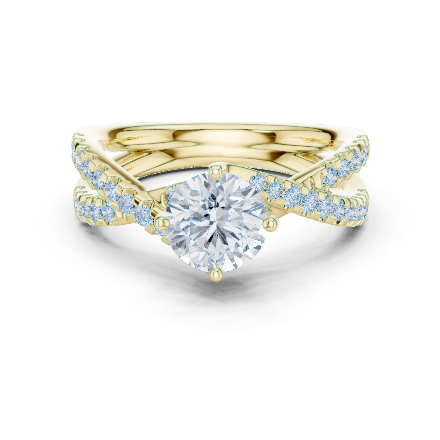 Gold Ring DDLR-666, Yellow Gold