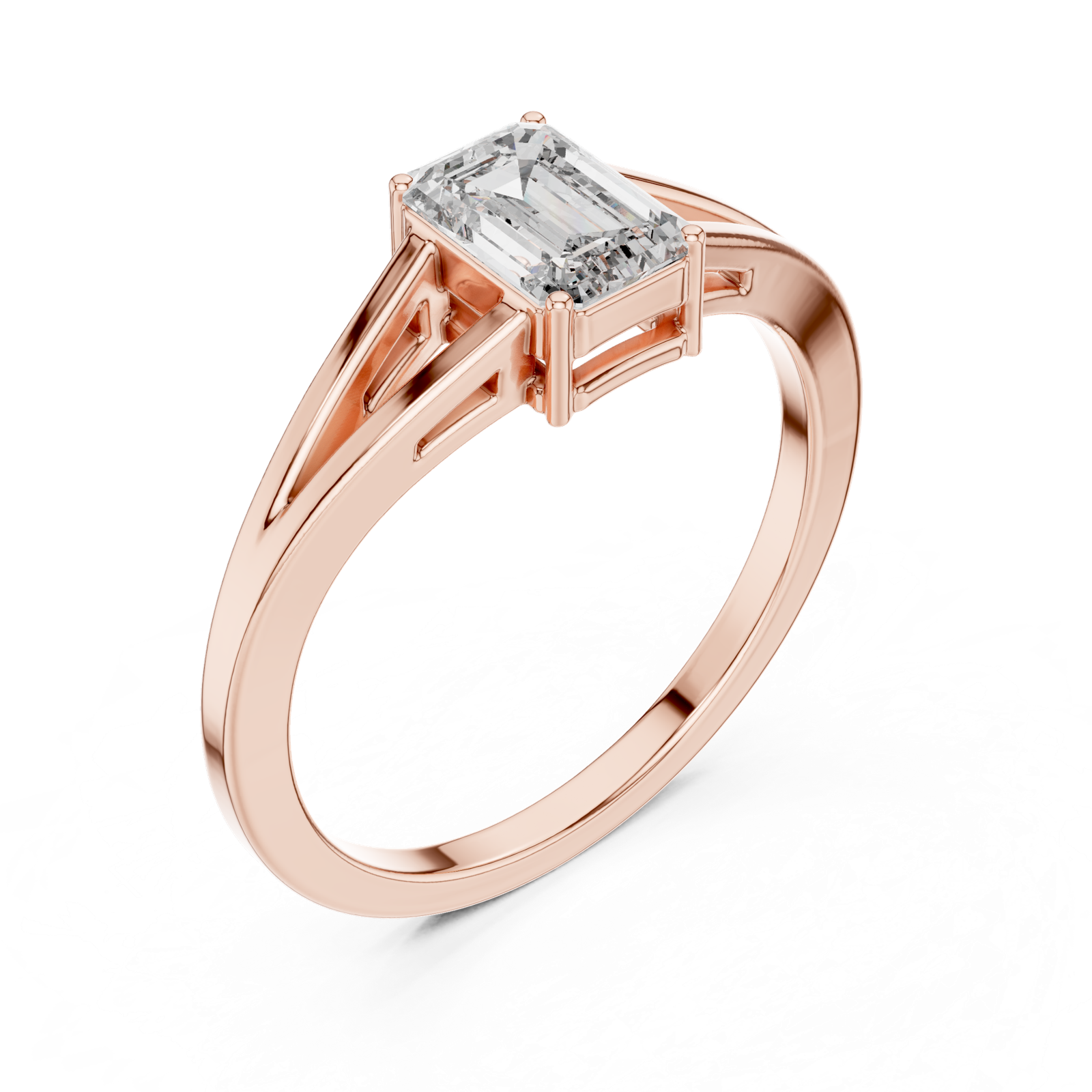 Gold Ring AVBLR-128, Rose Gold, view 2