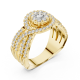 Gold Ring 19-120008L, Yellow Gold, view 2