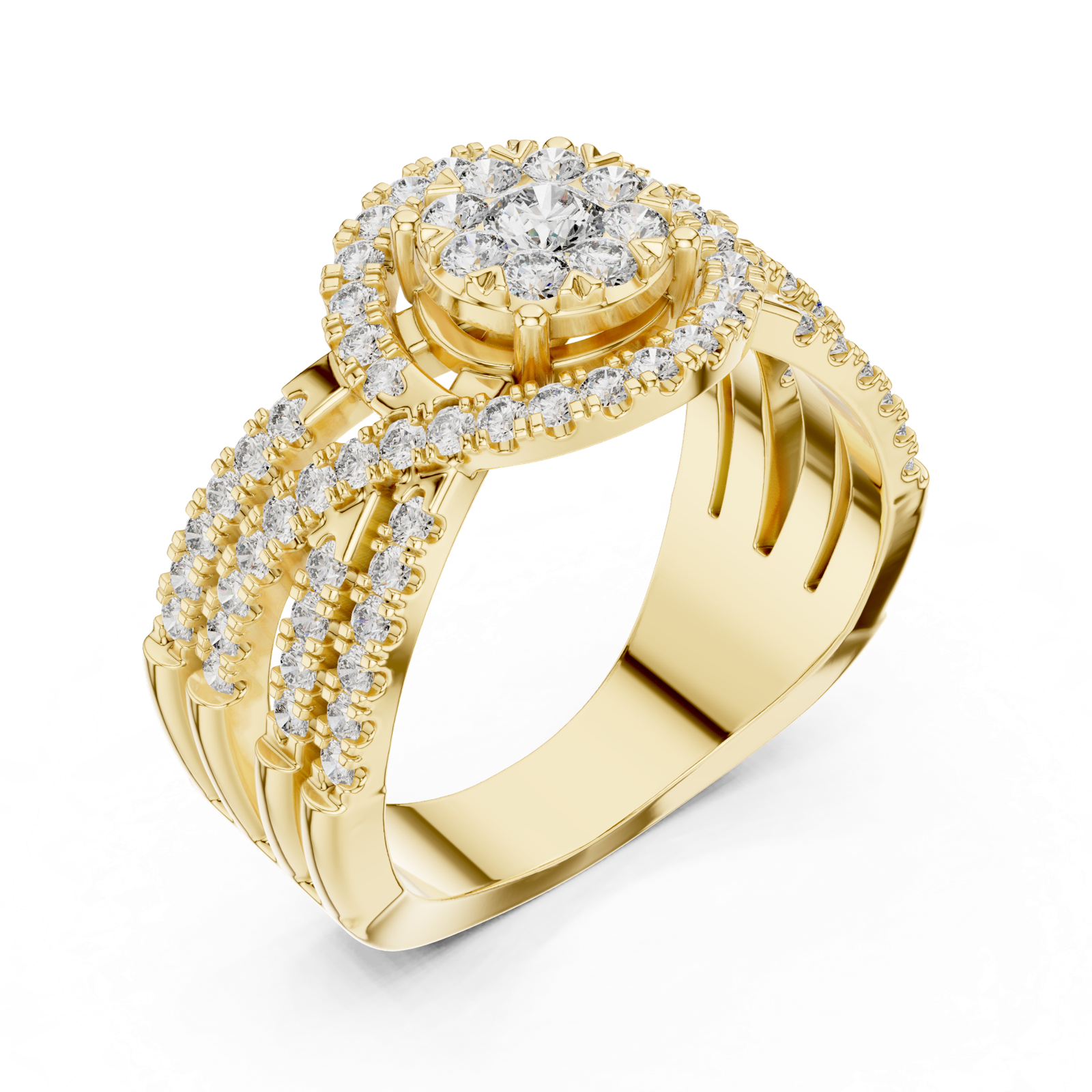 Gold Ring 19-120008L, Yellow Gold, view 2