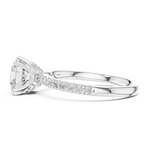 Gold Ring DDLR-1016, White Gold, view 3