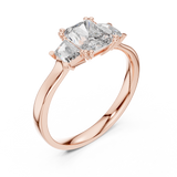Gold Ring 00001L (18), Rose Gold, view 2