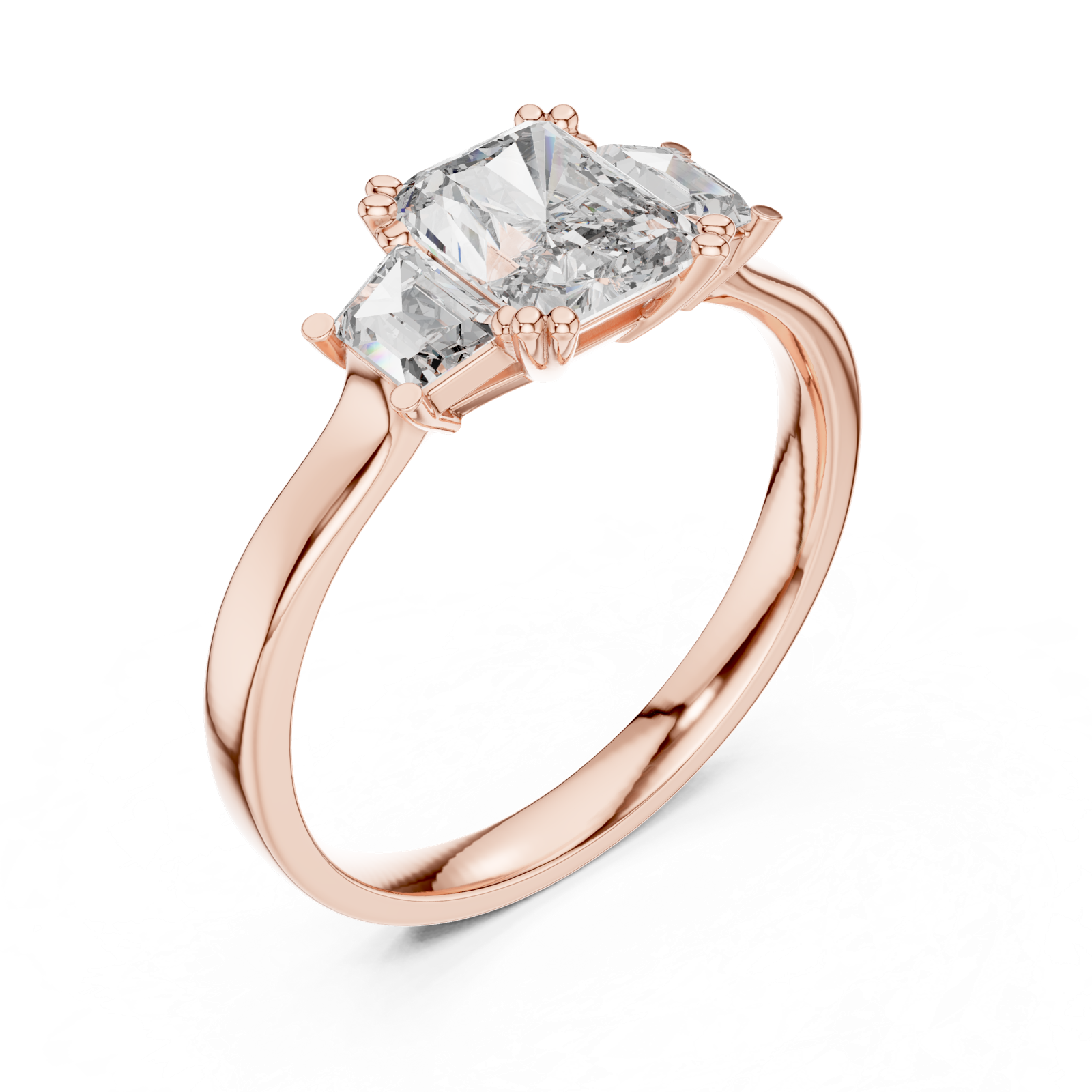 Gold Ring 00001L (18), Rose Gold, view 2