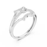 Gold Ring DDLR-843, White Gold, view 2