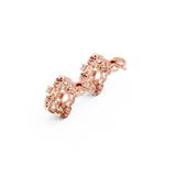 Gold Earrings 9-10004PE, Rose Gold, view 2