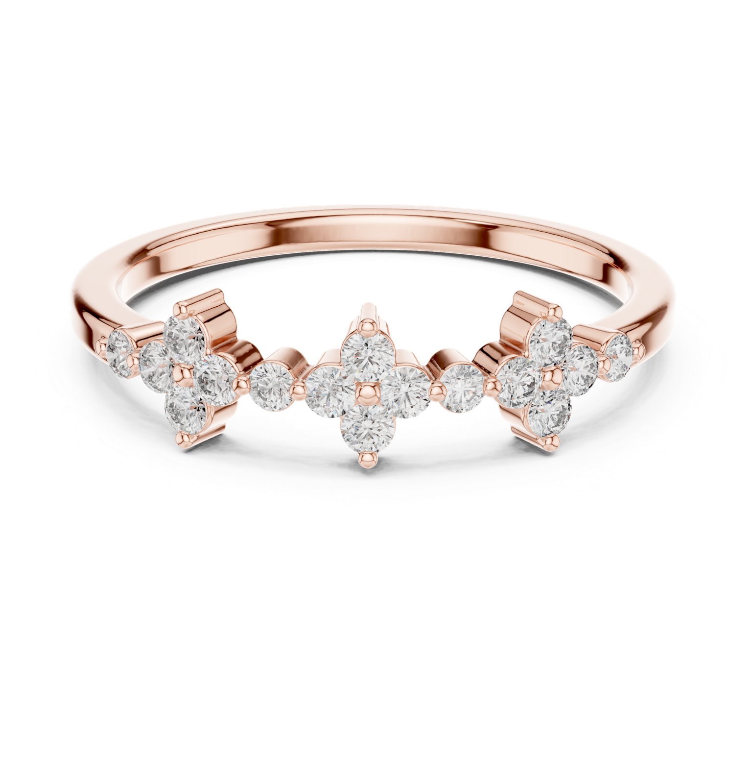 Gold Ring L28-22, Rose Gold, view 4