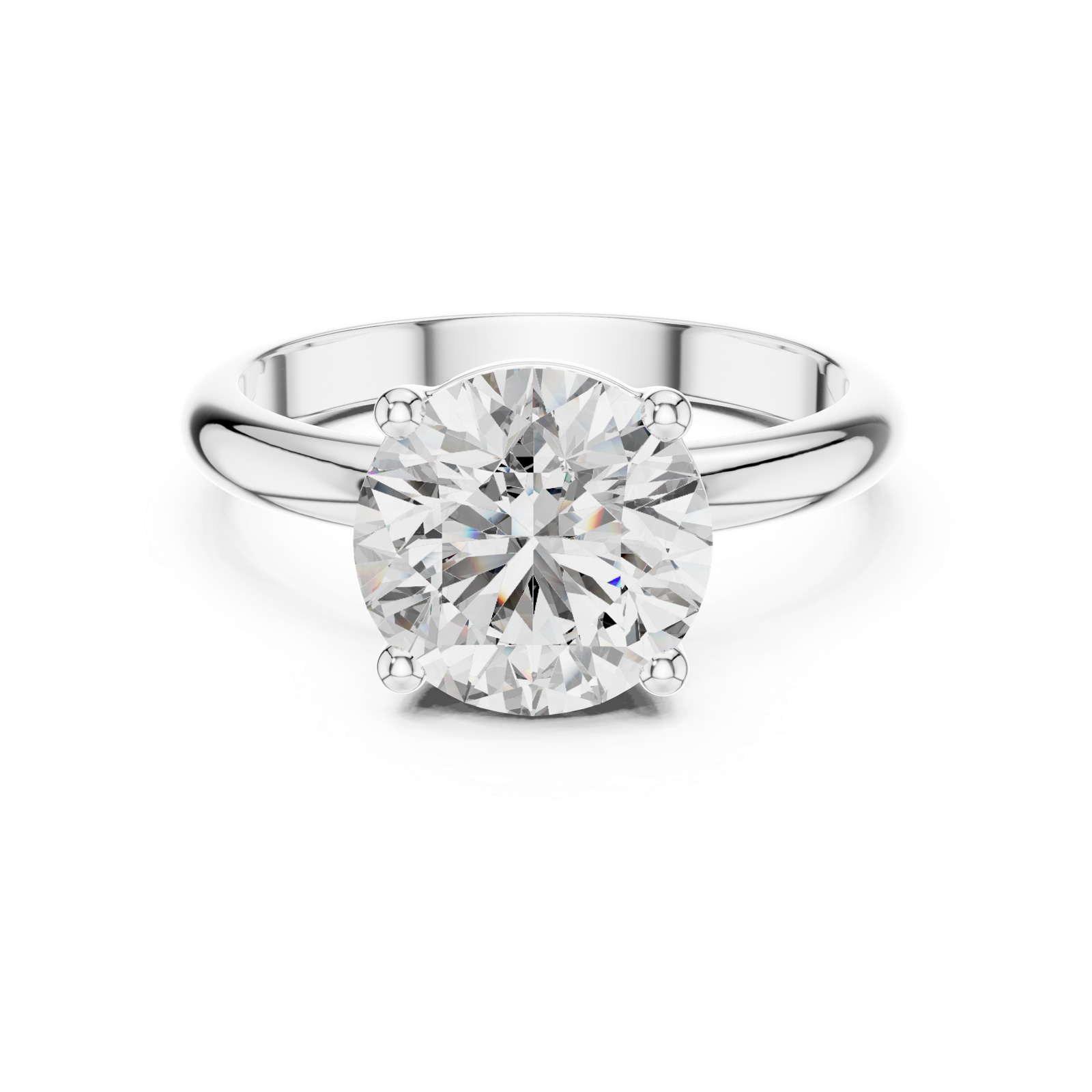 Gold Ring DDLR-054, White Gold, view 4