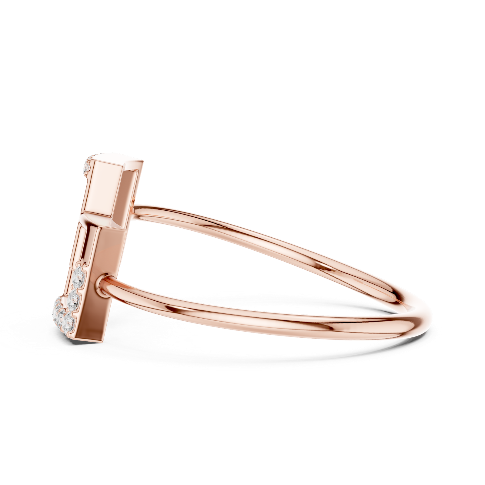 Gold Ring 1 (111), Rose Gold, view 3