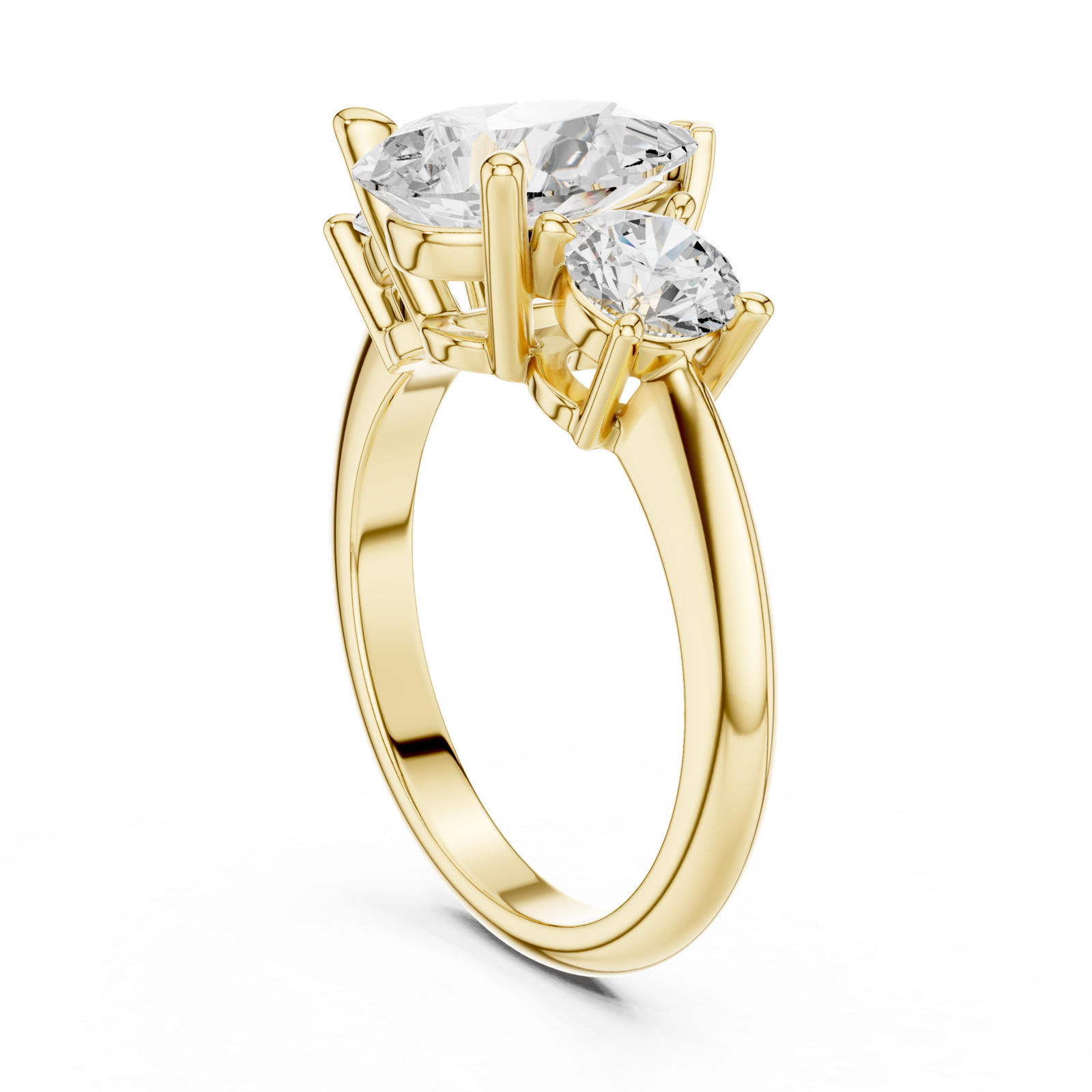 Gold Ring DDLR-903, Yellow Gold, view 1