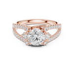 Gold Ring DDLR-794, Rose Gold, view 4