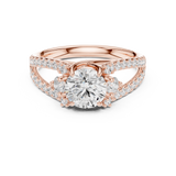 Gold Ring DDLR-794, Rose Gold, view 4