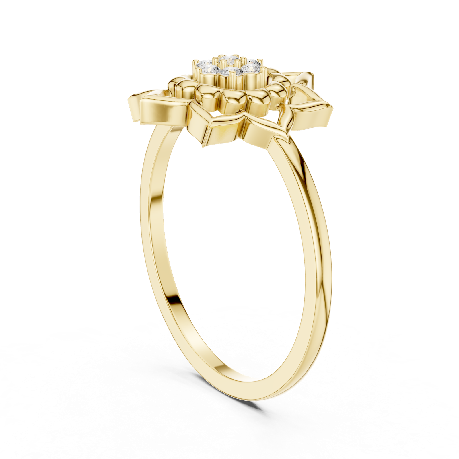 Gold Ring DR-6278, Yellow Gold