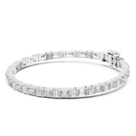 14K Solid Gold Lab Diamond Bracelet, White Gold, view 1