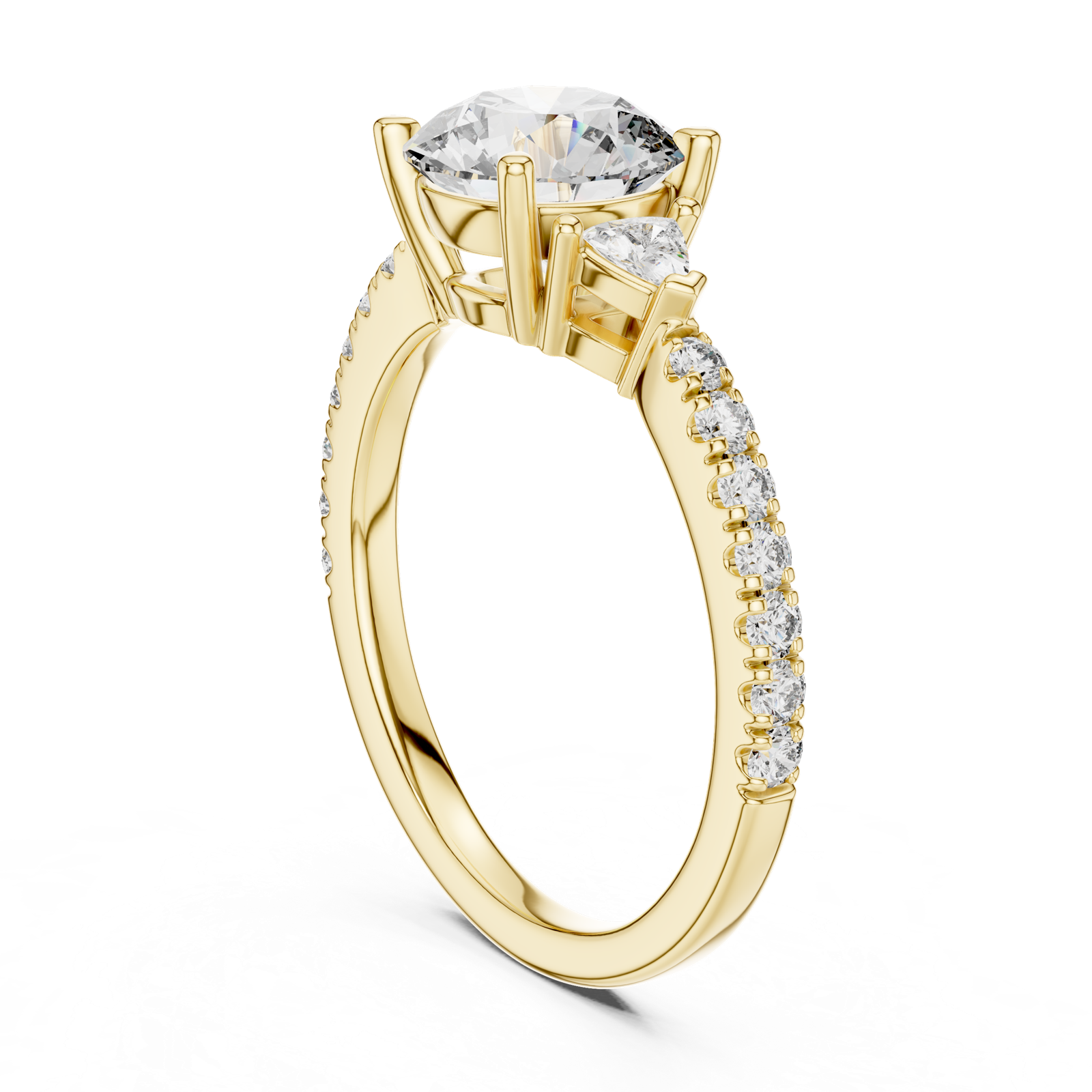 Gold Ring DDLR-037, Yellow Gold, view 1