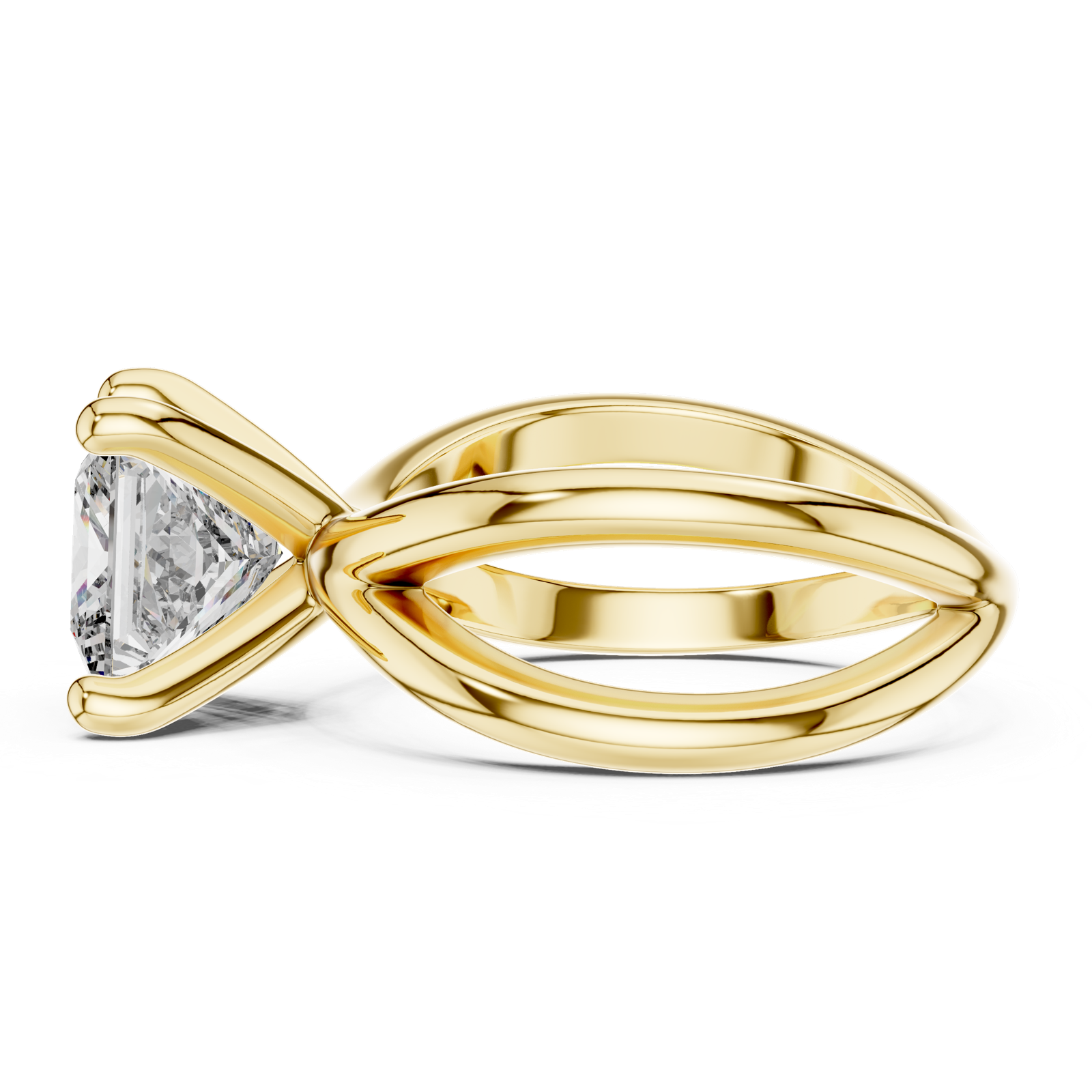 Gold Ring DDLR-051, Yellow Gold, view 3