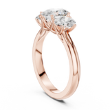 Gold Ring DDLR-1053, Rose Gold, view 1