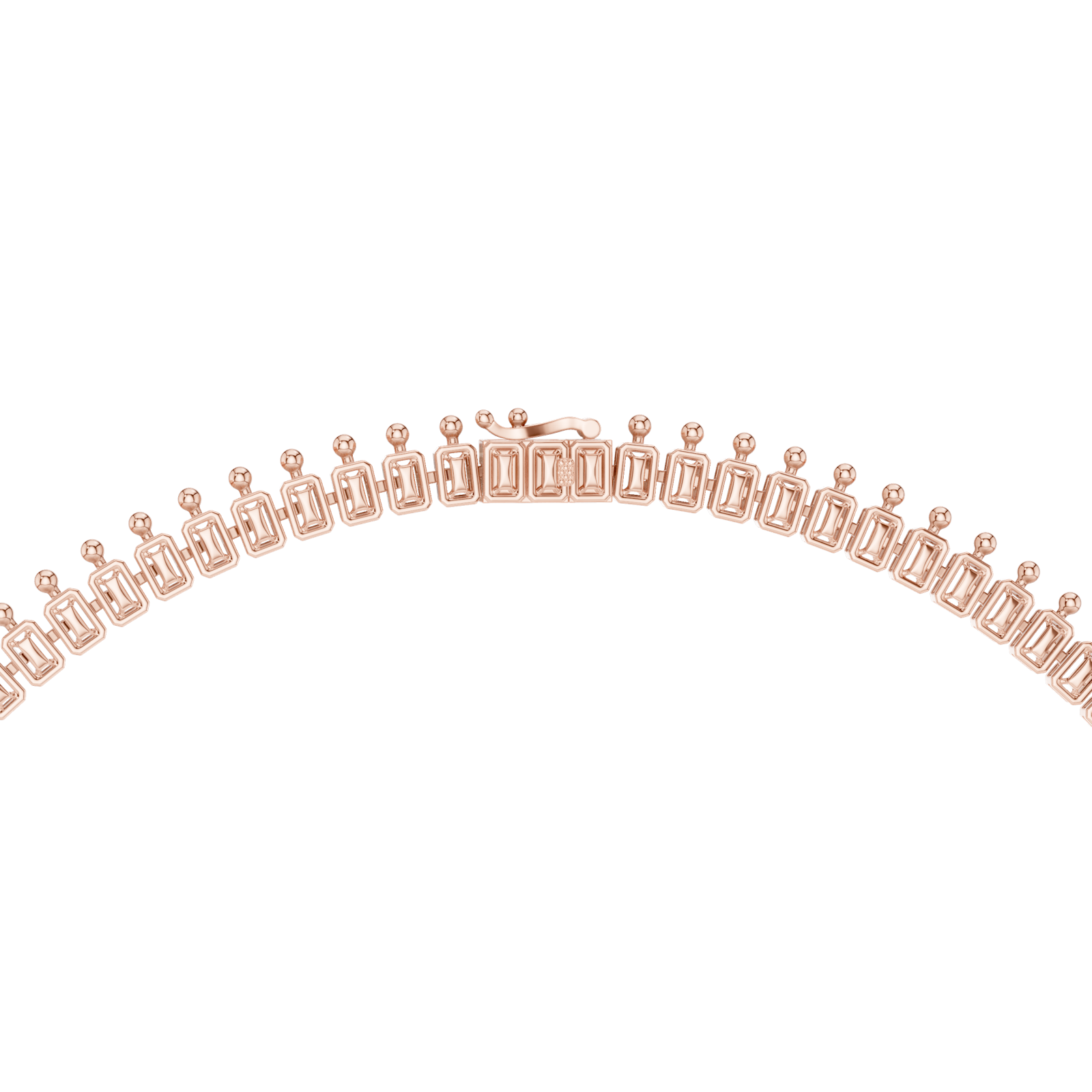 Gold Necklace GNK-0053, Rose Gold, view 4