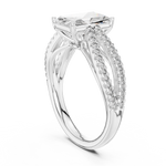 Gold Ring L03-704, White Gold, view 1