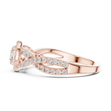 Gold Ring LR-0261, Rose Gold, view 3
