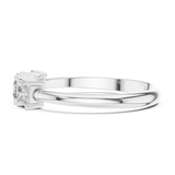 Gold Ring HLR-109, White Gold, view 3