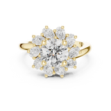 Gold Ring DDLR-405, Yellow Gold, view 4