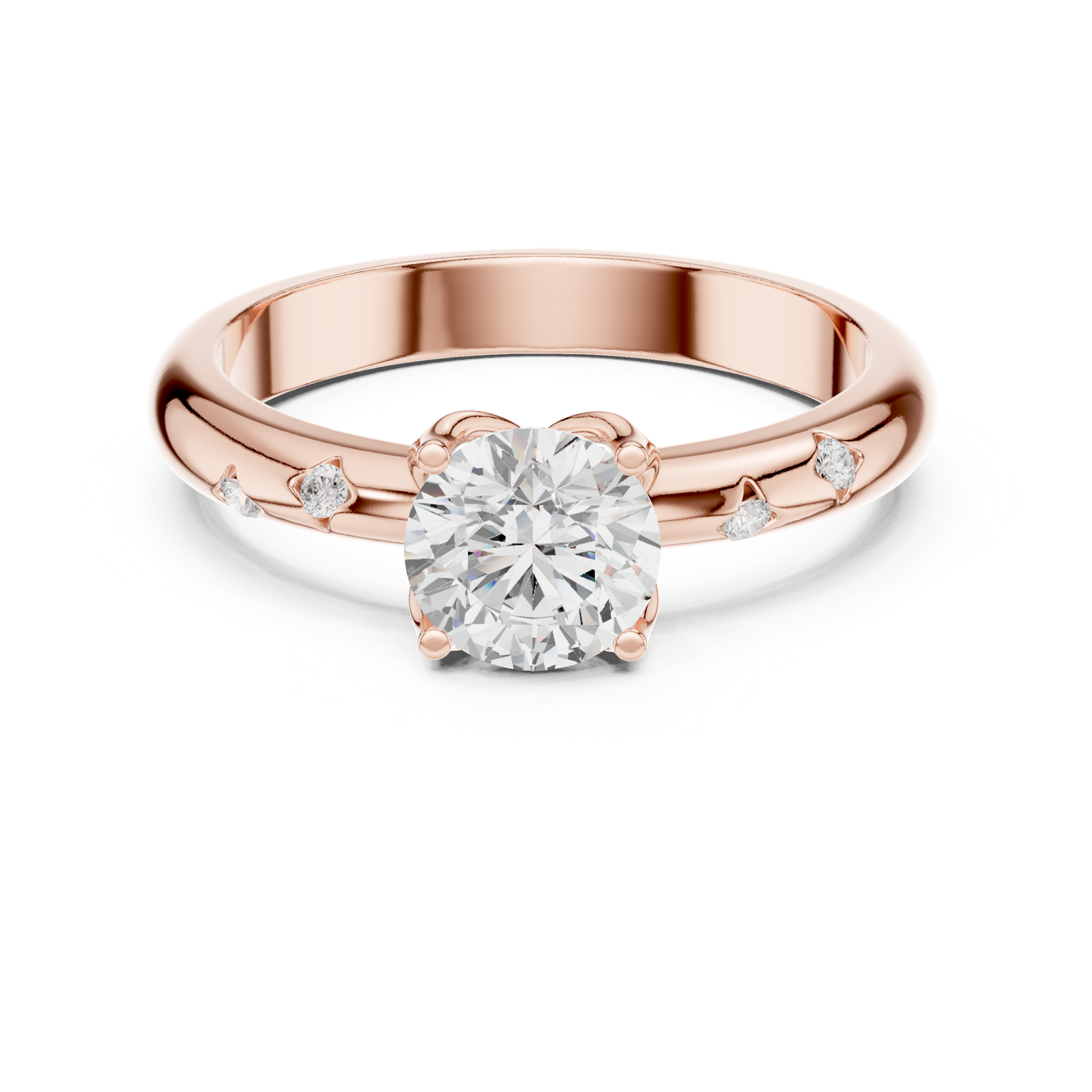 Gold Ring DDLR-431, Rose Gold